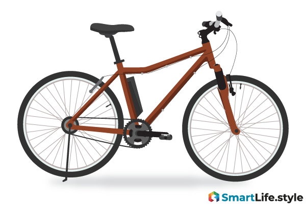 Vektorgrafik E-Bike Jugend